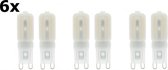 6 Stuks G9 7W Cold White SMD2835 LED Lamp - Dimmable