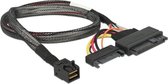 DeLOCK Mini-SAS HD SFF-8643 > U.2 SFF-8639 + SATA-power - 0,50 meter