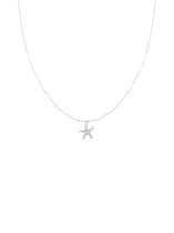 Starfish necklace silver