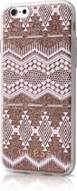 Guess TPU case Tribal - taupe - voor Apple iPhone 7;Apple iPhone 8