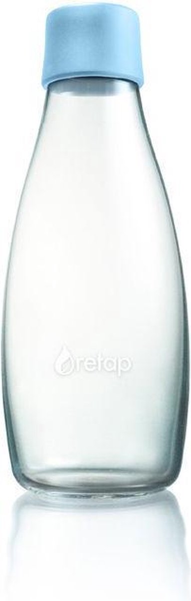 Retap Waterfles - Glas - 0,5 l - Baby Blauw