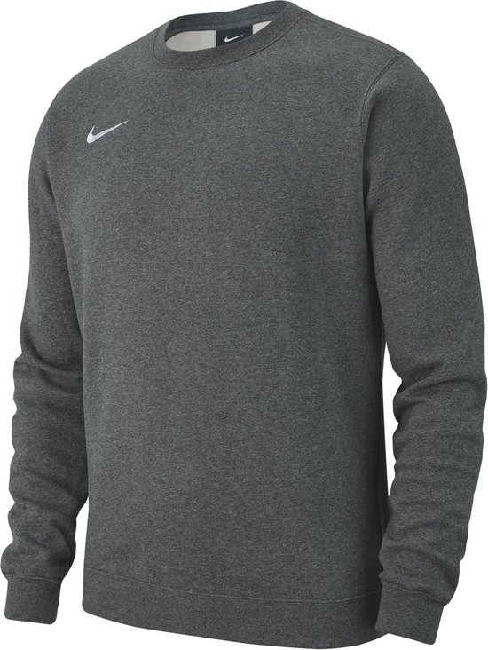 Nike Team Club 19 Crew Sporttrui - Maat XXL - Mannen - grijs/wit | bol.com