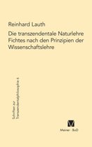 Schriften Zur Transzendentalphilosophie-Die transzendentale Naturlehre Fichtes nach den Prinzipien der Wissenschaftslehre