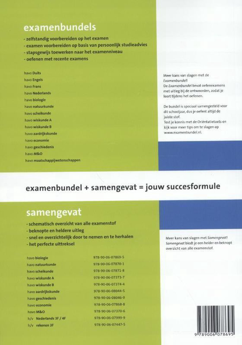 samengevat biologie isbn 978 90 06 07869 5