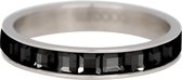 iXXXi Jewelry - Vulring - Zwart - Clear Glass - 4mm