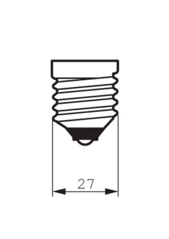 philips classic ledbulb e27 edison 7w 827 clear