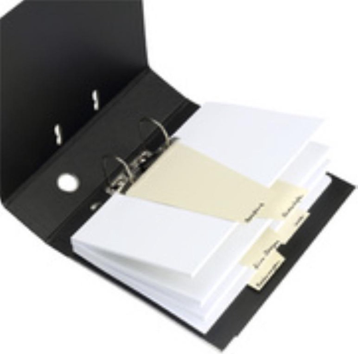 Herlitz verdelers - trapeziumvormig - manilla karton - blauw - 100 stuks