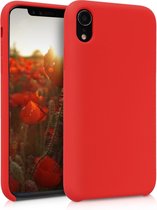 kwmobile telefoonhoesje geschikt voor Apple iPhone XR - Hoesje met siliconen coating - Smartphone case in rood