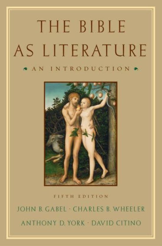 The Bible as Literature