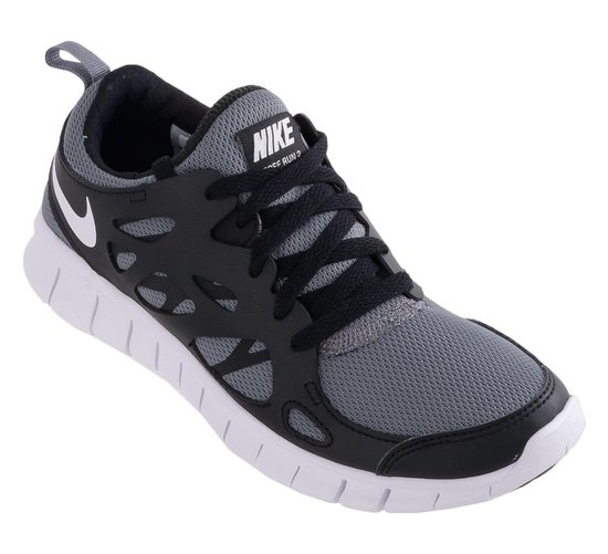 Nike Free Run (GS) - Hardloopschoenen - Unisex - Maat - Zwart/ Grijs | bol.com