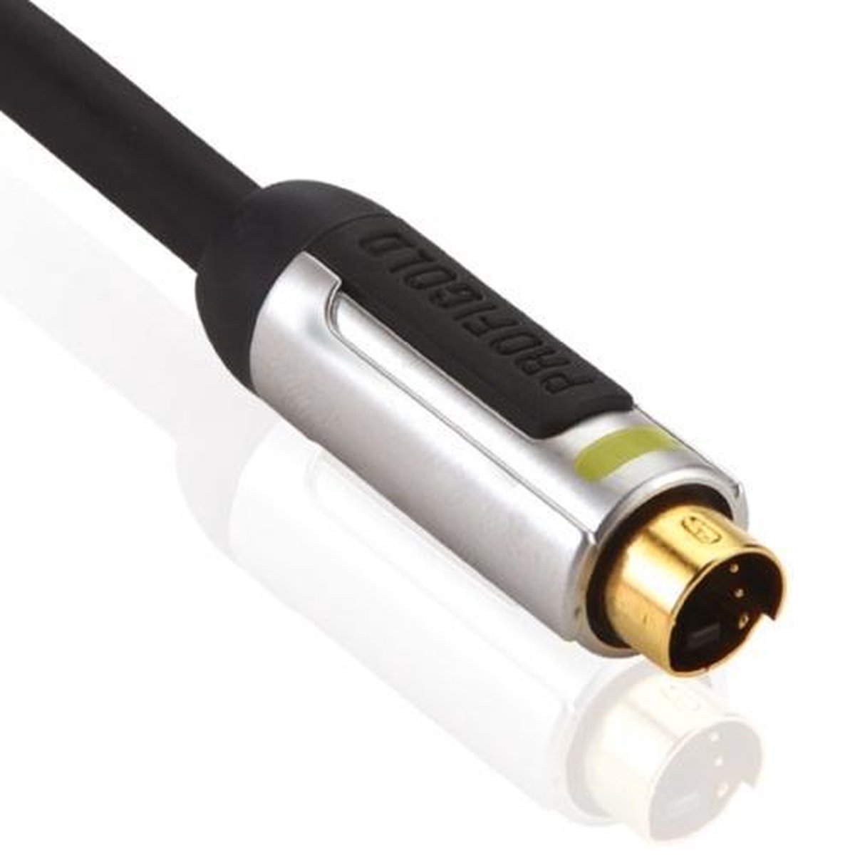 Profigold PROV6610 S-videokabel 10 m S-Video (4-pin) Zwart, Zilver