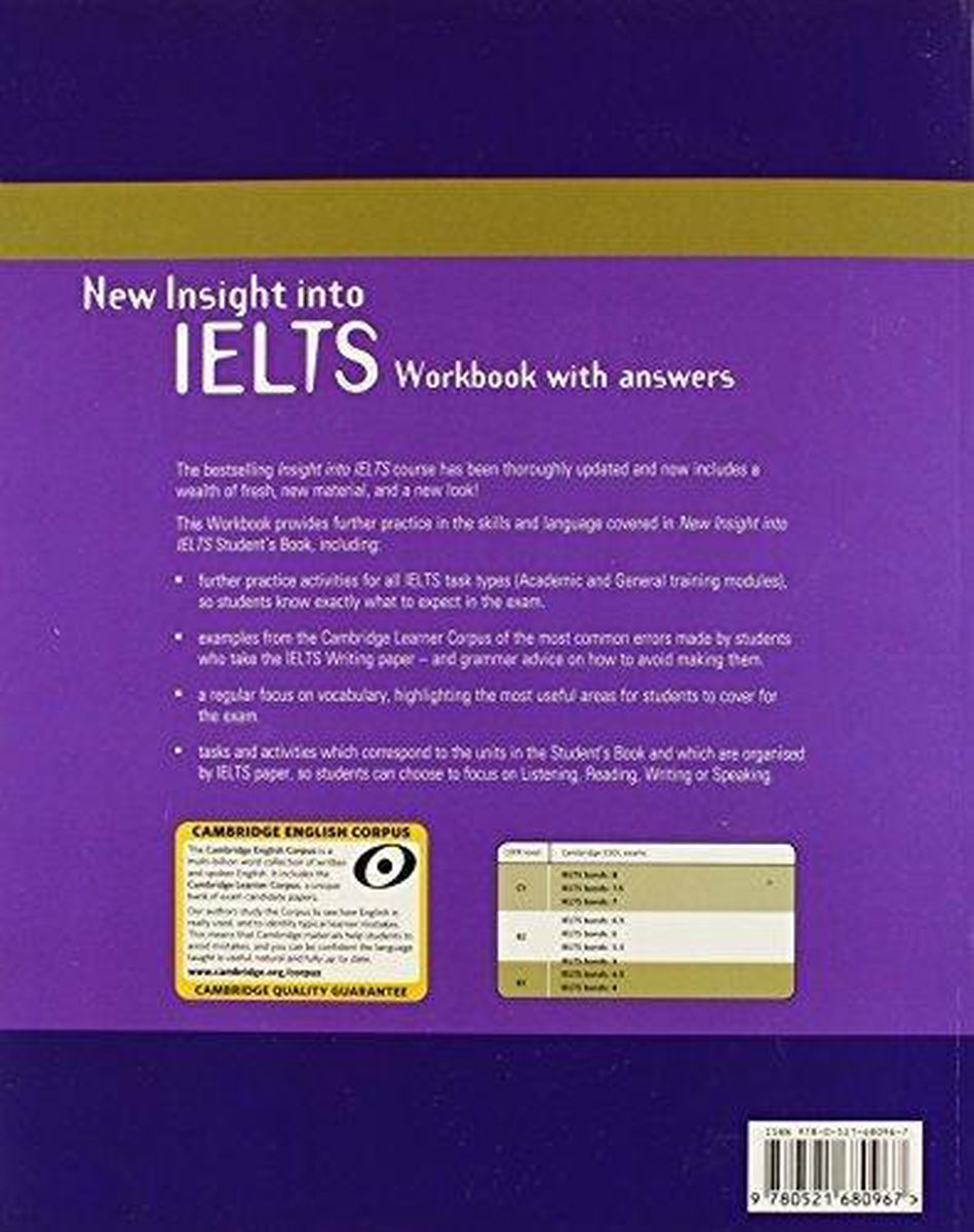 Bol Com New Insight Into Ielts Workbook Pack Vanessa Jakeman Boeken