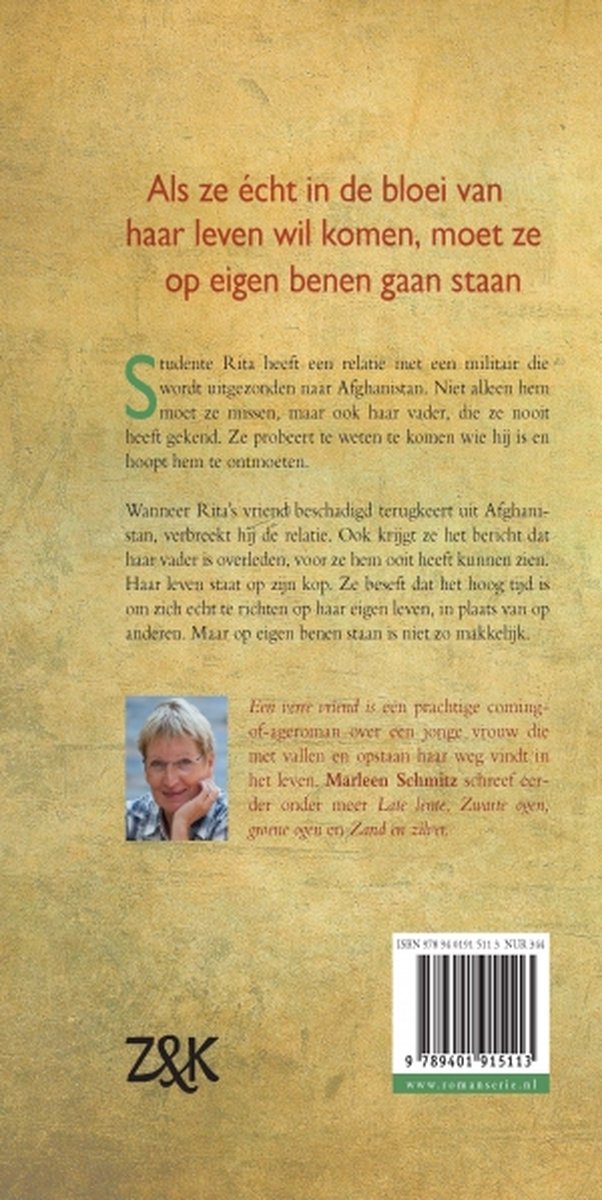 Een verre vriend - back cover