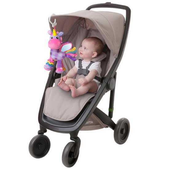 Playgro Hangspeeltje Stella Eenhoorn - Playgro Activity Friend Stella Unicorn - Baby Speelgoed - Hangspeeltje - Kinderwagenspeeltje - Rammelaar - Kinderwagenaccessoire - Buggyaccessoire- - Educatief Speelgoed - Knuffeldier van Playgro — afbeelding 4