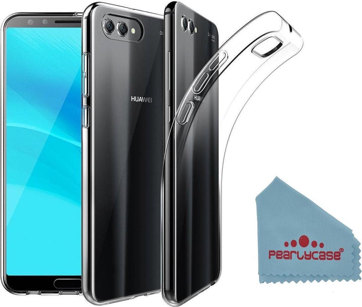Pearlycase® Transparant TPU Siliconen Case Hoesje Geschikt voor Huawei Nova 2s