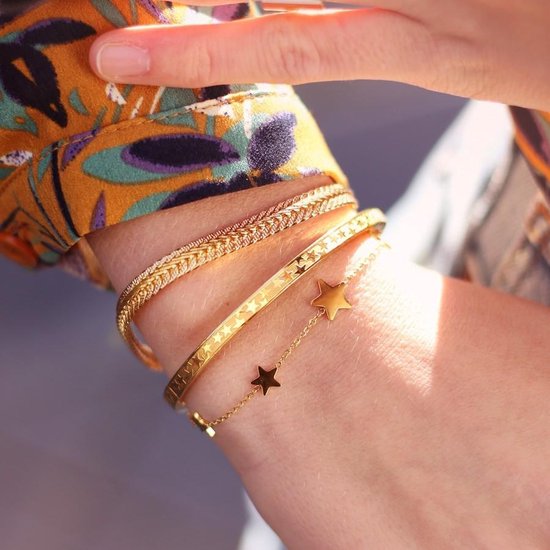 Sieraden Armdecoraties Armbanden ettika Armband sleutelbloem-goud casual uitstraling 