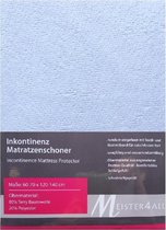 Meisterhome - Matrasbeschermer - Katoen/Polyester - Wit
