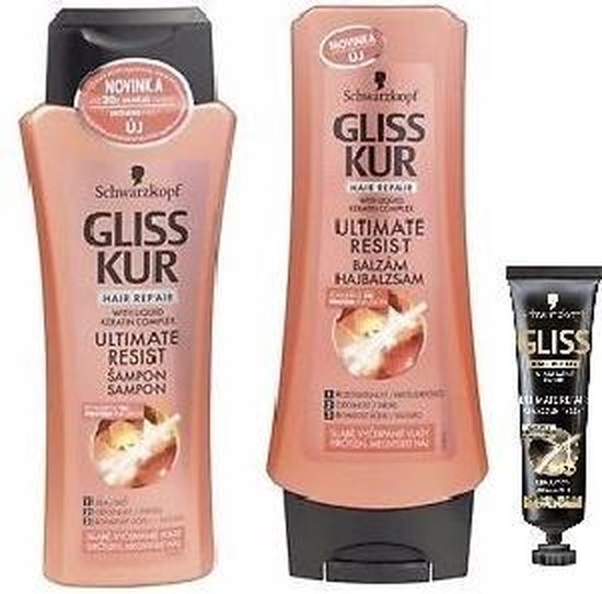 Schwarzkopf Gliss Kur Ultimate Resist - Shampoo + Conditioner + SOS Kuur |  bol.