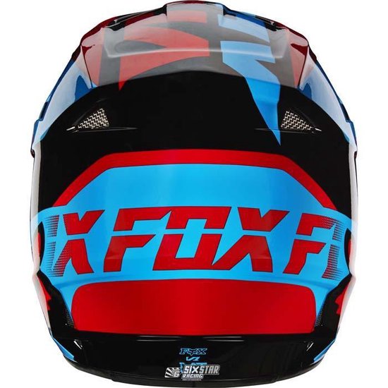 bol.com | 2016 Fox Racing V1 Mako Crosshelm Blauw/Rood Small
