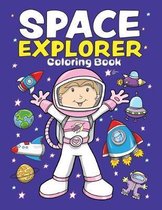 Space Explorer Coloring Book