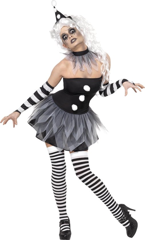 "Sexy Halloween-Pierrotpak voor dames - Verkleedkleding - Large"