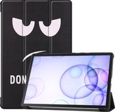 Samsung Galaxy Tab S6 hoes - Tri-Fold Book Case - Don't Touch Me