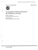 Investigation of Keeper Erosion in the Nstar Ion Thruster