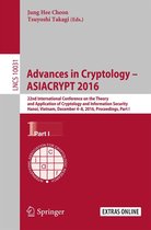 Lecture Notes in Computer Science 10031 - Advances in Cryptology – ASIACRYPT 2016