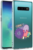 Samsung Galaxy S10 transparant siliconen hoesje - Cool