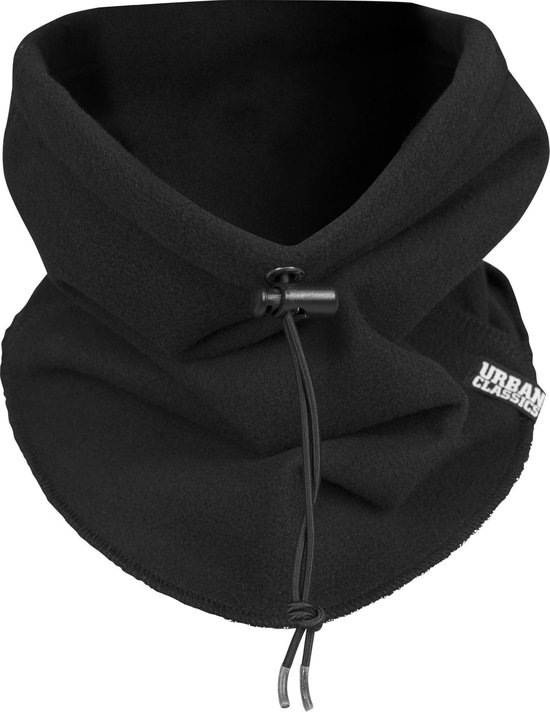 Polar fleece neck gaiter in kleur zwart one size | bol
