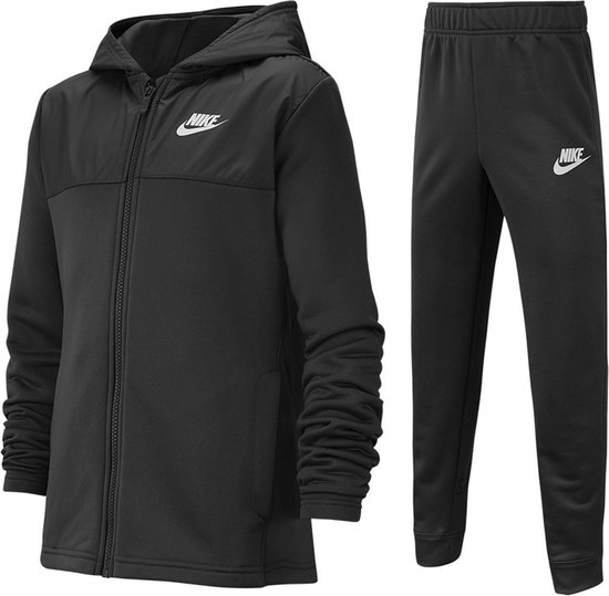 stilte Aanhoudend Blazen Nike Sportswear Trainingspak - Maat 140 - Unisex - zwart/wit Maat M-140/152  | bol.com