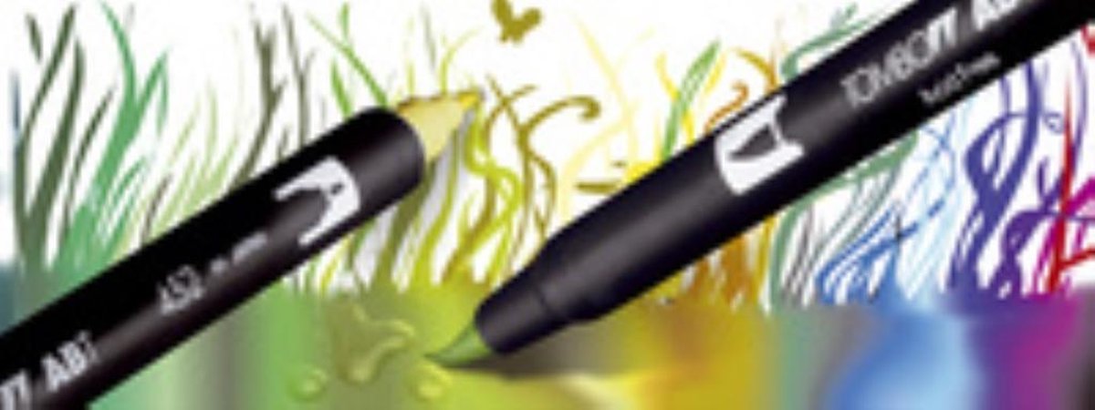 Tombow ABT Dual Brush Tekenpennen - Brushpennen - Pastel kleuren - Set van 12 stuks — afbeelding 5