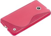 Nokia Lumia 630 Silicone Case s-style hoesje Roze