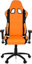 hjh office Game Force - Bureaustoel - Racingstoel - Directiestoel -  Stof - Zwart / oranje