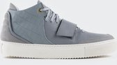 OFFSET Kaneda Mid Top Sneakers Leer Grijs-44