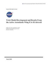 Twist Model Development and Results from the Active Aeroelastic Wing F/A-18 Aircraft