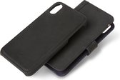 Portefeuille amovible en cuir Decoded avec coque arrière amovible pour iPhone XR (6,1 pouces) Zwart