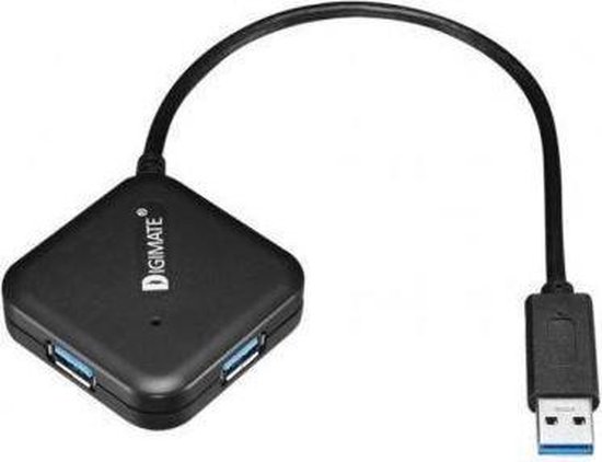 4-Port USB 3.0 HUB DM-0016 (Zwart)