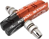 Remschoen Mtb Koolstop Dual Compound - De Zalm-Rode Kant Verwijderd Stof En Vochtigheid, De Zwarte