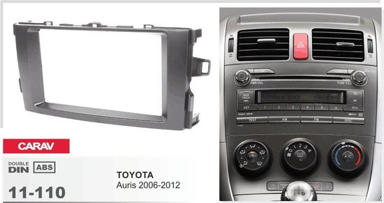 Panneau d'installation 2006-2012 cadre 2din Toyota Auris | bol.com