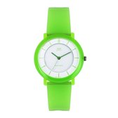 Mooi horloge -groen-rubber- VQ94J013Y