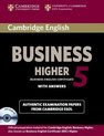 Cambridge English Business 5 - Higher Self-study pack studen