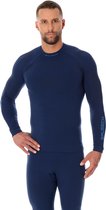 Heren Thermoshirt - Thermokleding - met Nilit® HEAT-Marineblauw-S