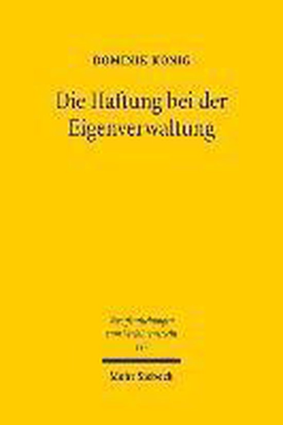 Die Haftung bei der Eigenverwaltung - cover
