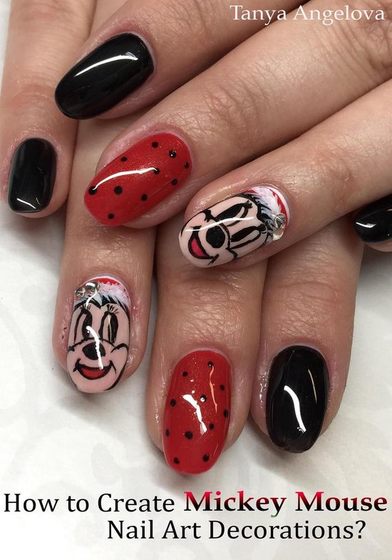 Fashion & Nail Design How to Create Mickey Mouse Nail Art Decorations