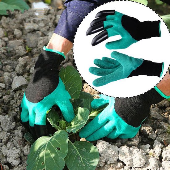 Lot de gants de jardin avec griffe sur 1 gant - Latex - Facile à creuser  dans le... | bol.com
