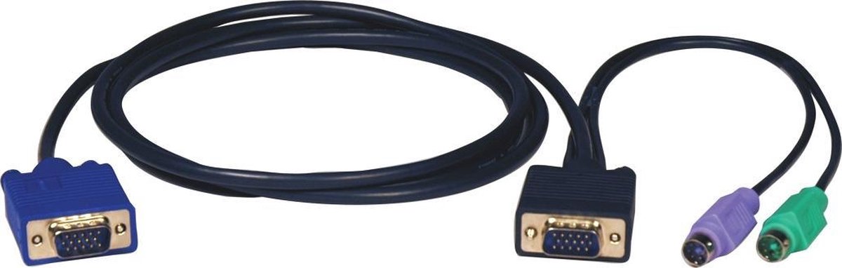 Tripp Lite P750-006 toetsenbord-video-muis (kvm) kabel 1,8 m Zwart