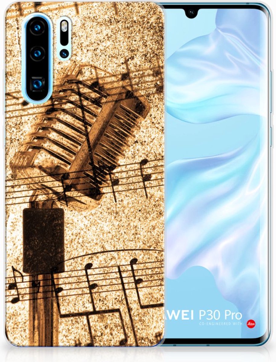 Huawei P30 Pro Siliconen Hoesje met foto Bladmuziek