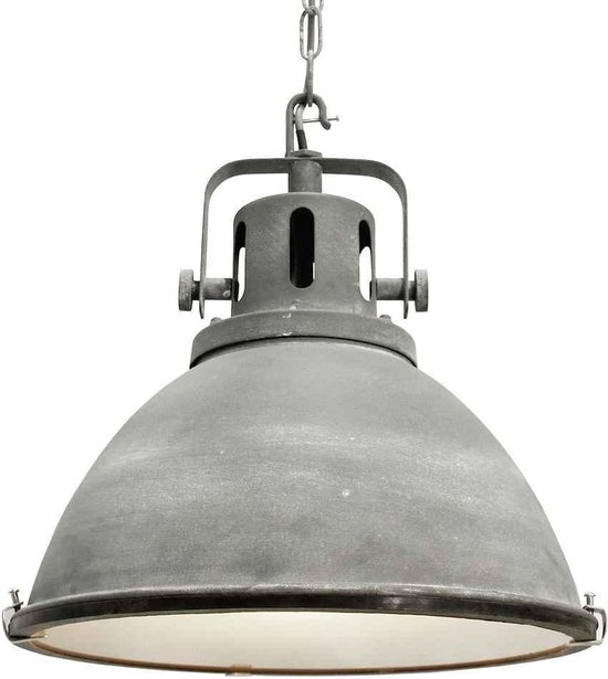Brilliant Industriële Hanglamp -"Jesper" Beton Grijs