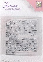 TXCS001 texture clearstamp Nellie Snellen fabric - stempel textuur stof weefsel